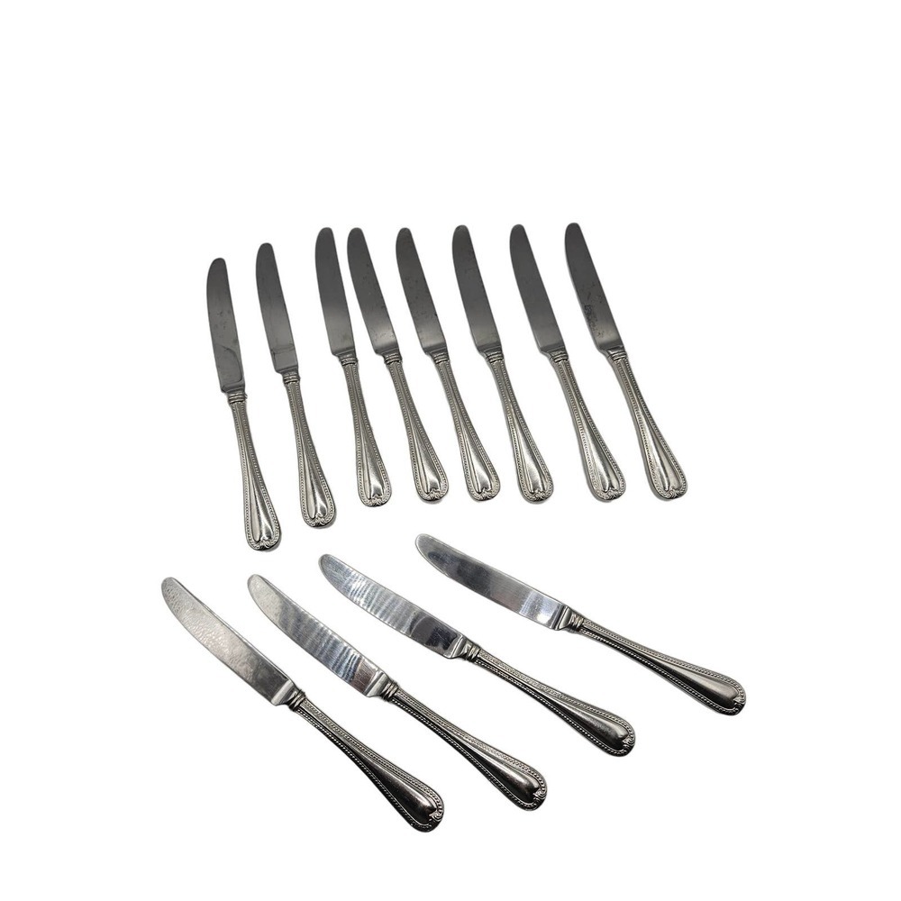 Vintage Jewel by Lenox‎ Set of 12 Butter Knives  Stainless Glossy Silver